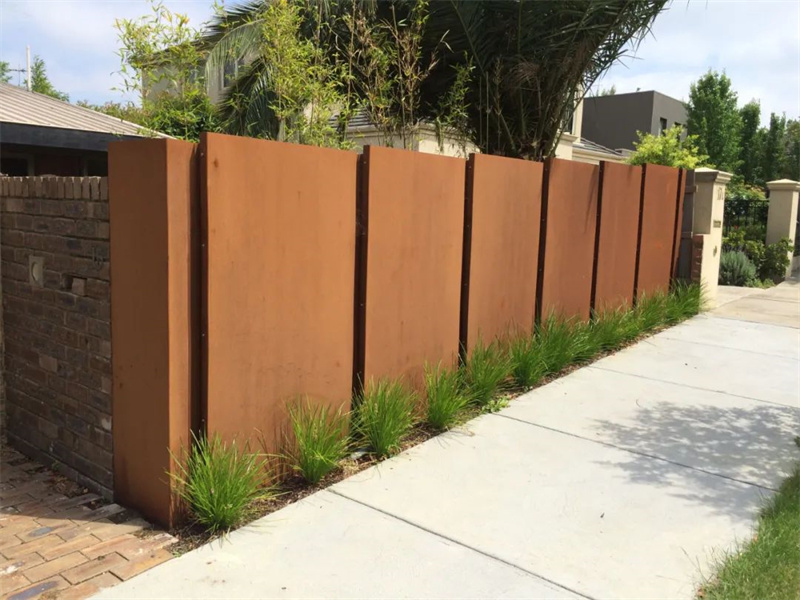 Industrial Landscape corten steel garden edging For Park Project